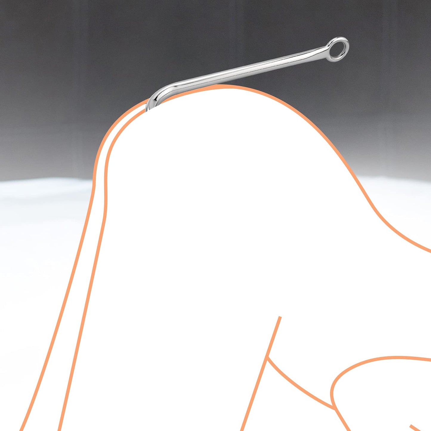 Stainless Steel Anal Hook with 3 Balls