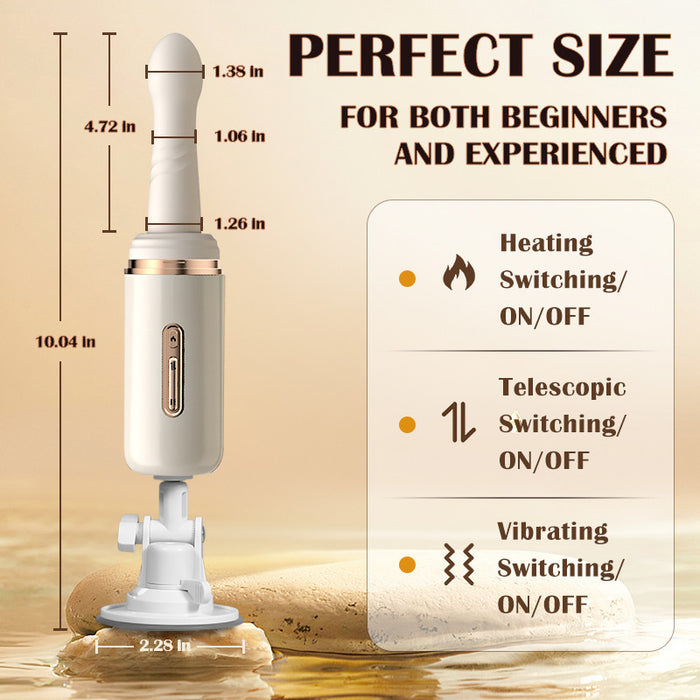Heating  7 Thrusting 7 Vibrating Heating Sex Machine