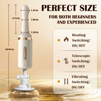 Heating  7 Thrusting 7 Vibrating Heating Sex Machine