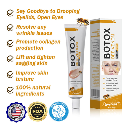 (Made and Shipped from USA) 🧑‍⚕️ Botox Bee Venom Wrinkle Removal Cream- LAST DAY 70% OFF🧑‍⚕️