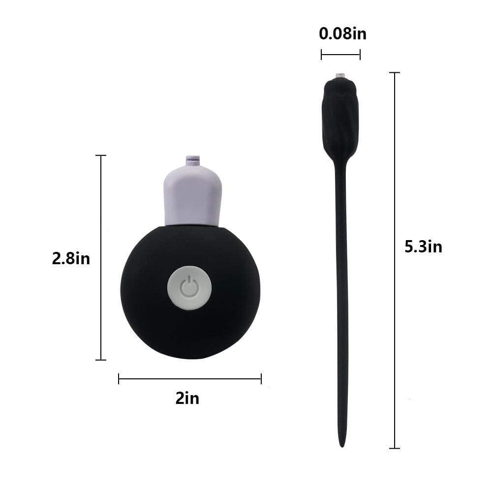 Full Silicone Urethral Plug Dilator with 20 Vibration Modes