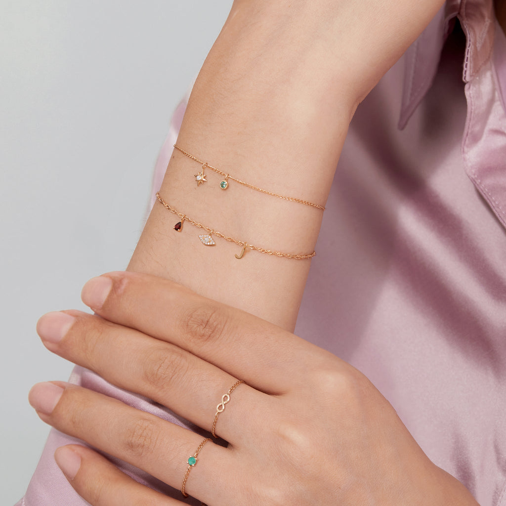 0.9mm Fine Diamond Cut Curb 14K Solid Rose Gold Permanent Jewelry Chain - By the Inch