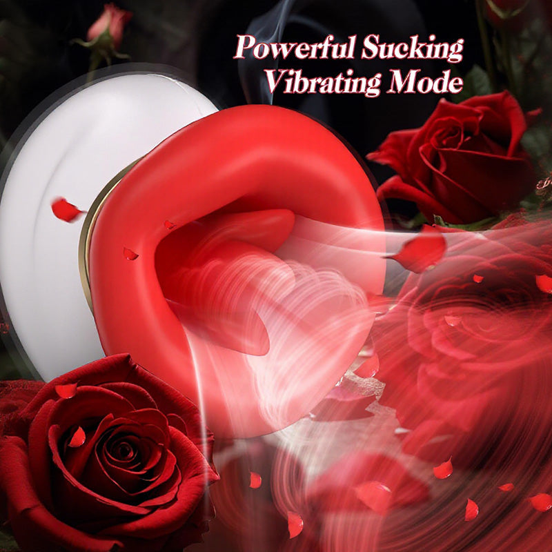 Seraphina - Mouth Tongue 4 In 1 Licking& Biting & Sucking & Vibrating Clitoral Vibrator