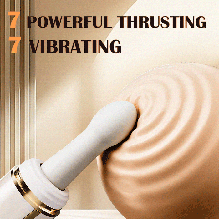 Heating  7 Thrusting 7 Vibrating Heating Sex Machine