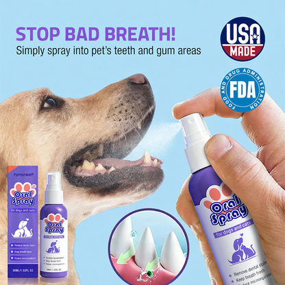 Pet Oral Spray ✅ Freshen Breath, Remove Tartar & Promote gum regeneration, stabilize teeth 🦷-$AC