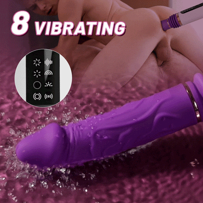 5 Thrusting 8 Vibrating Flexible Bending Dildo