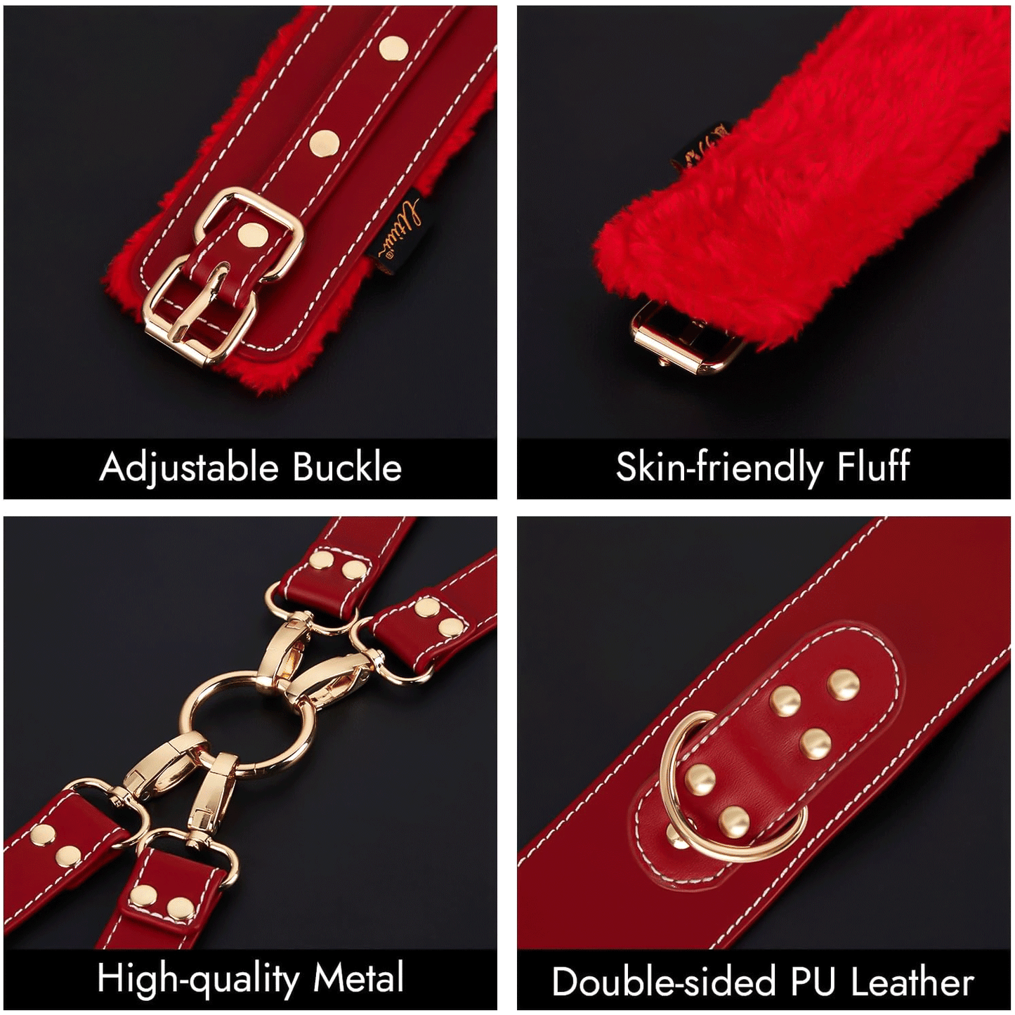 Sex Bondage BDSM Kit Restraints 7PCS Sets