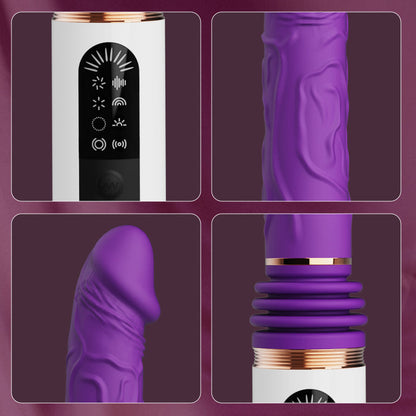 5 Thrusting 8 Vibrating Flexible Bending Dildo