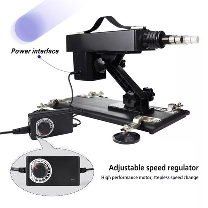 Automatic Sex Machine Gun with Standard Dildo and Extension Tube