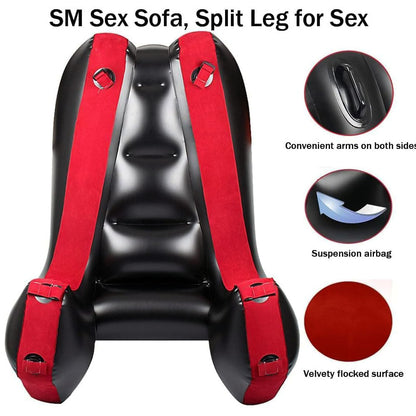 RNPFOR Inflatable Sex Sofa for G-spot Position Aid Sex Pillow for Adult Games