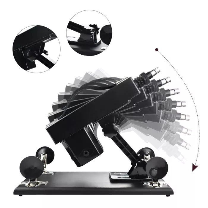 Automatic Sex Machine Gun with Standard Dildo and Extension Tube