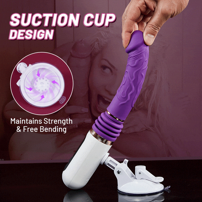 5 Thrusting 8 Vibrating Flexible Bending Dildo