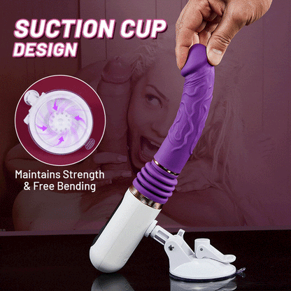 5 Thrusting 8 Vibrating Flexible Bending Dildo
