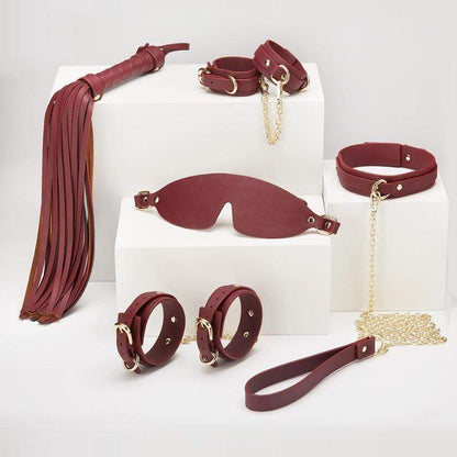 ROOMFUN Retro Red Leather Bondage Kit