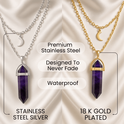 Personalized Crystal Necklace In Your Aura Color