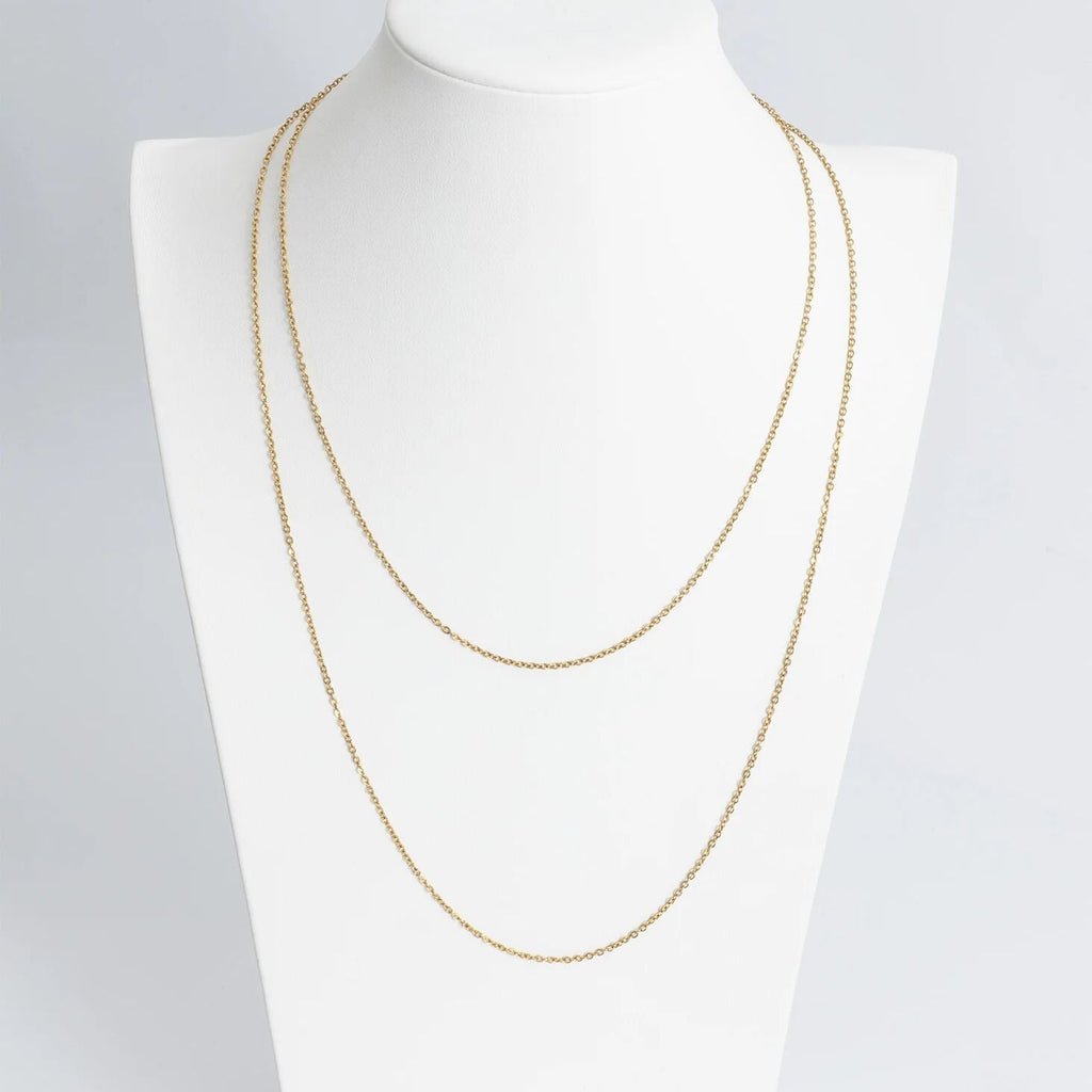 14K Gold Filled PLUS Loop/Cable Chain Necklace