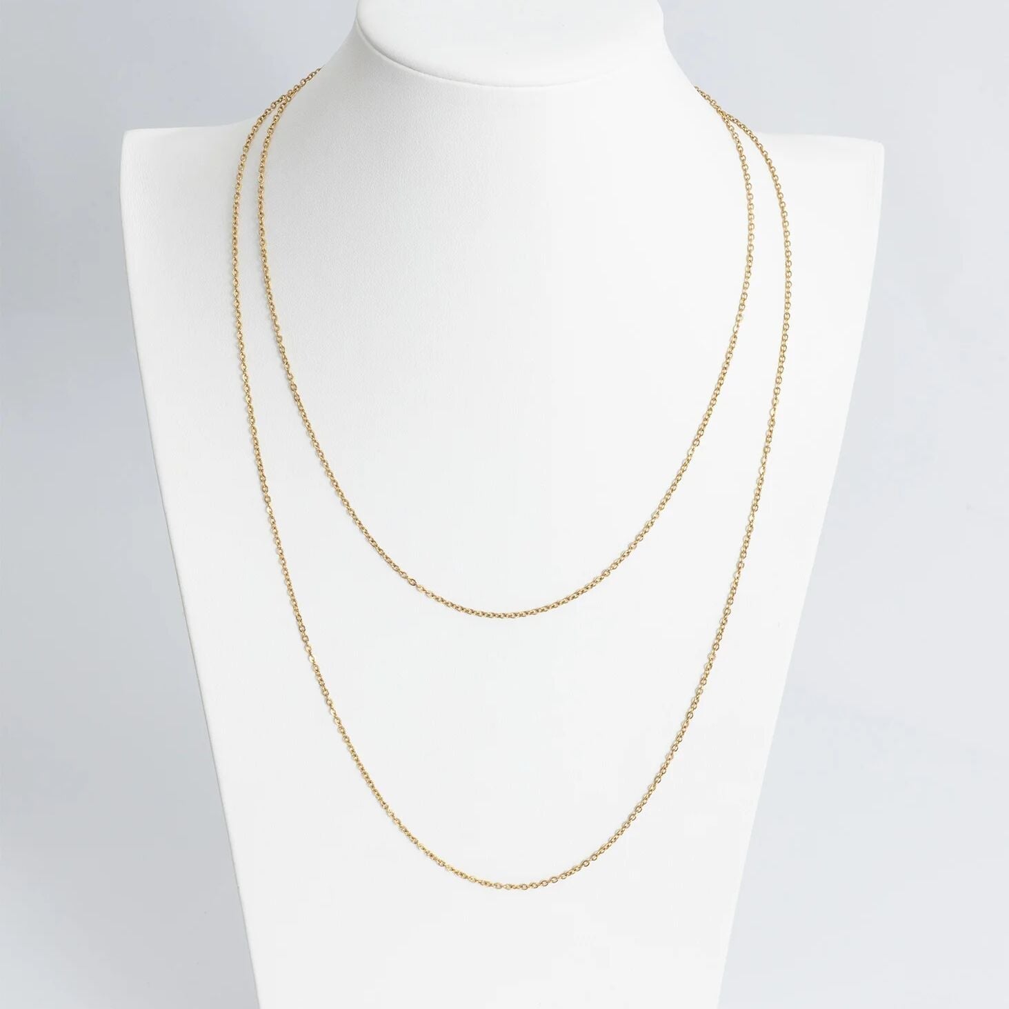 14K Gold Filled PLUS Loop/Cable Chain Necklace