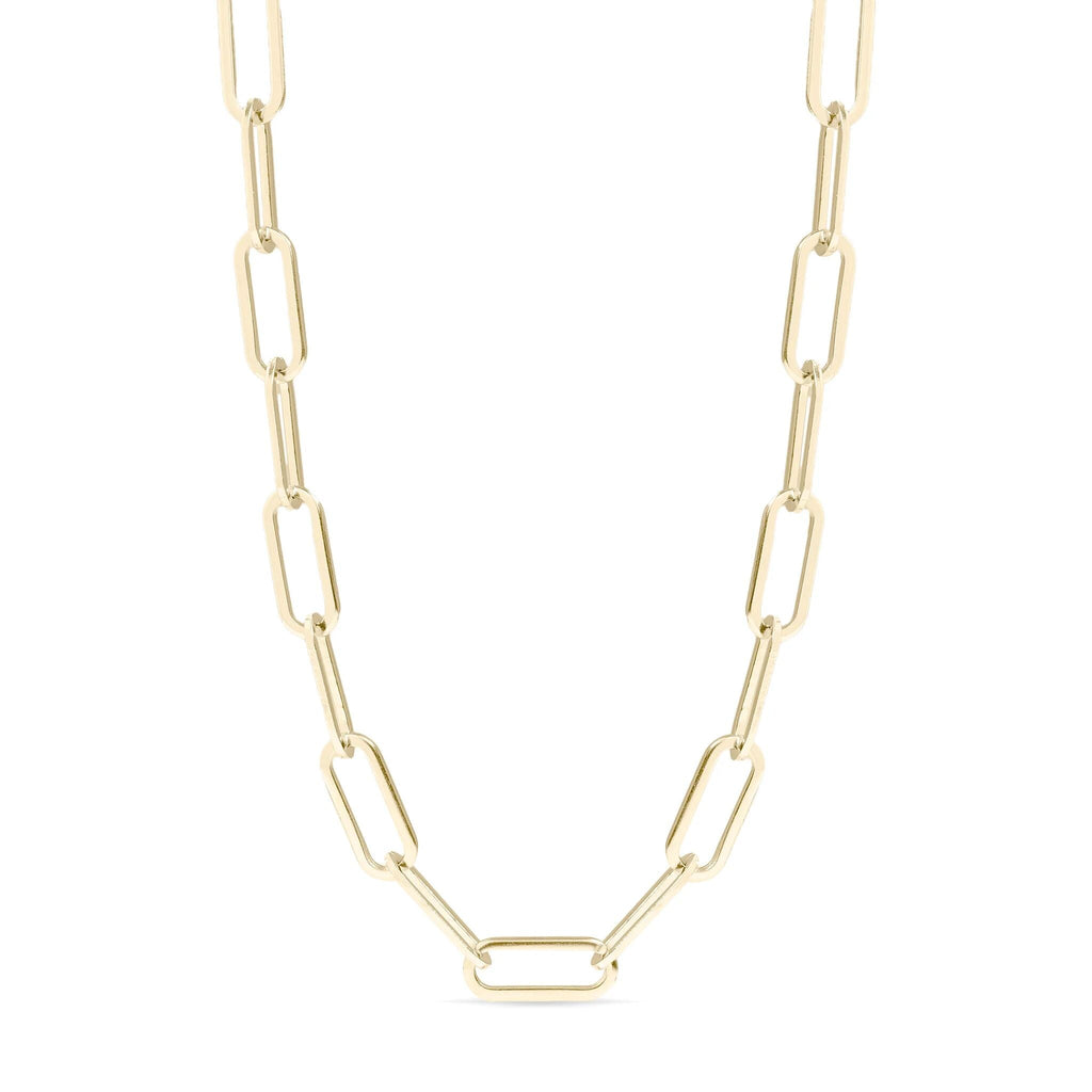 14K Gold Filled PLUS Paperclip Chain Necklace 4mm