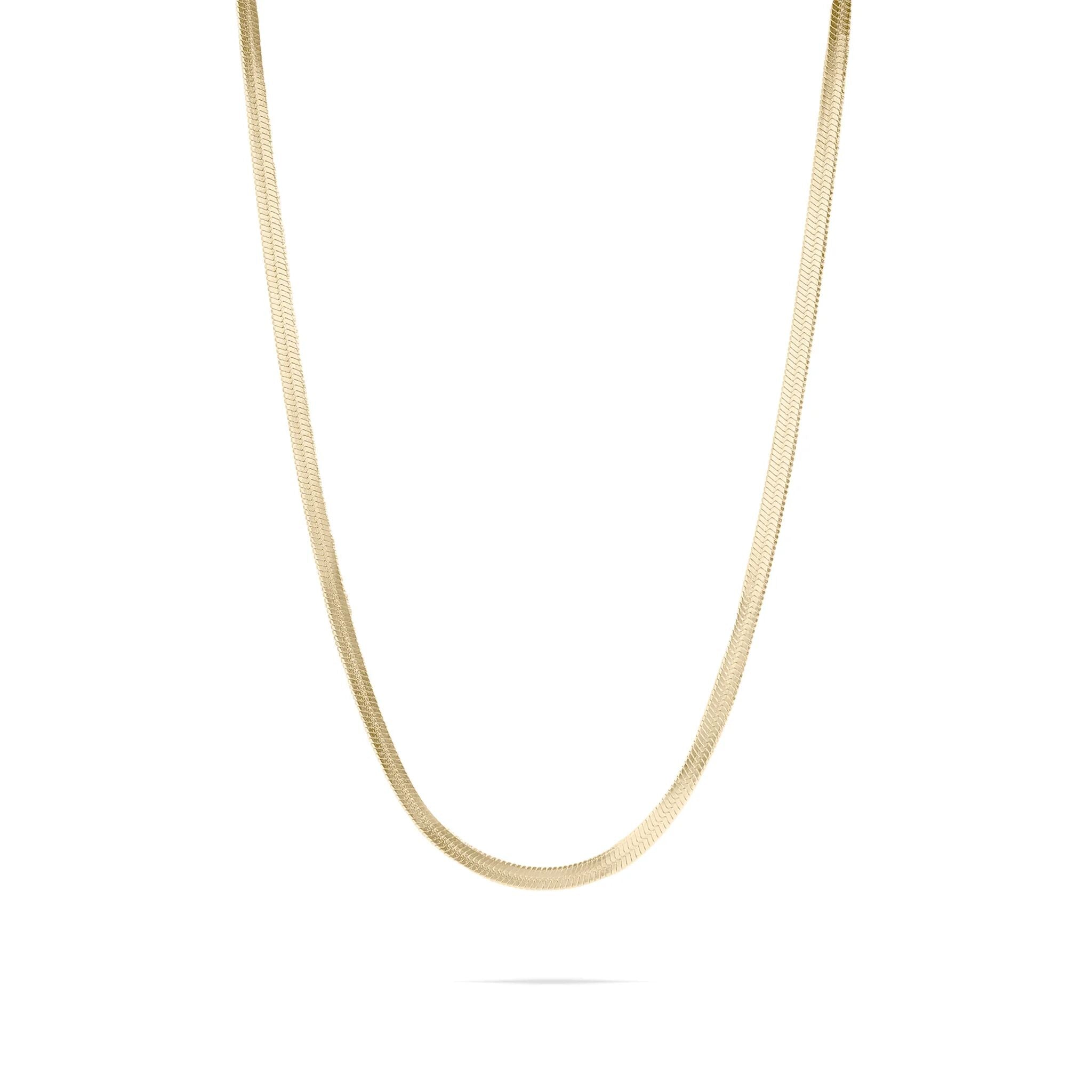 14K Gold Filled PLUS Herringbone Chain Necklace
