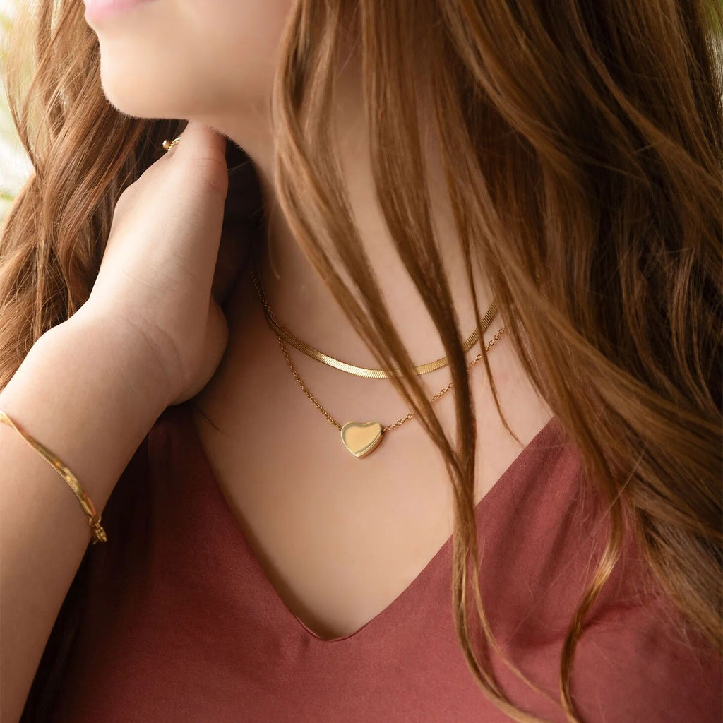 14K Gold Filled PLUS Herringbone Chain Necklace
