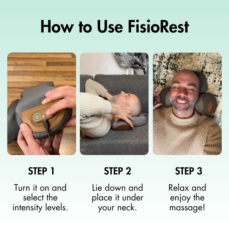 Cervical massage headrest