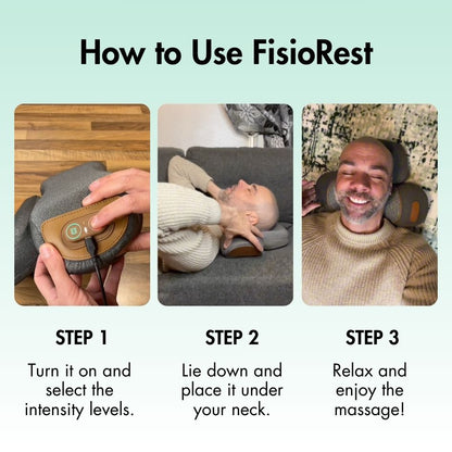 Cervical massage headrest