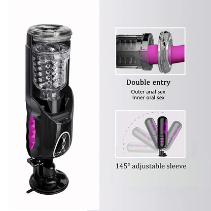 Realistic Auto Male Penis Masturbator Rotation Heating Vocal
