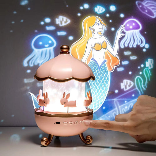 Baby Night Light Projector with White Noise & 21 Colors & 15 Films