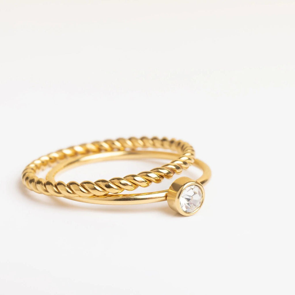 14K Gold Filled PLUS Birthstone Stacking Ring