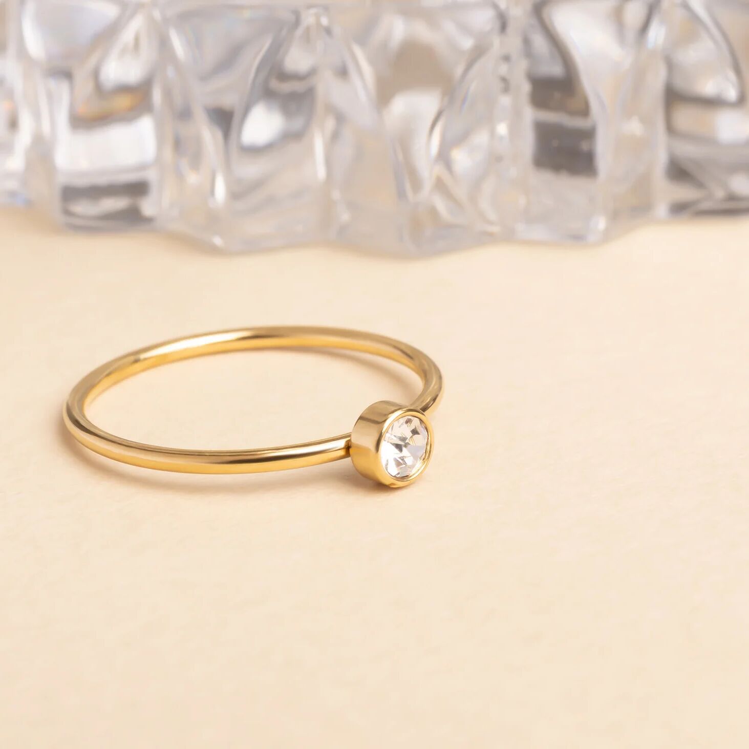 14K Gold Filled PLUS Birthstone Stacking Ring