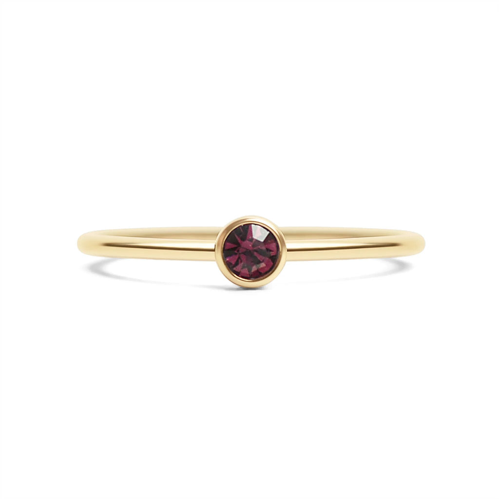 14K Gold Filled PLUS Birthstone Stacking Ring