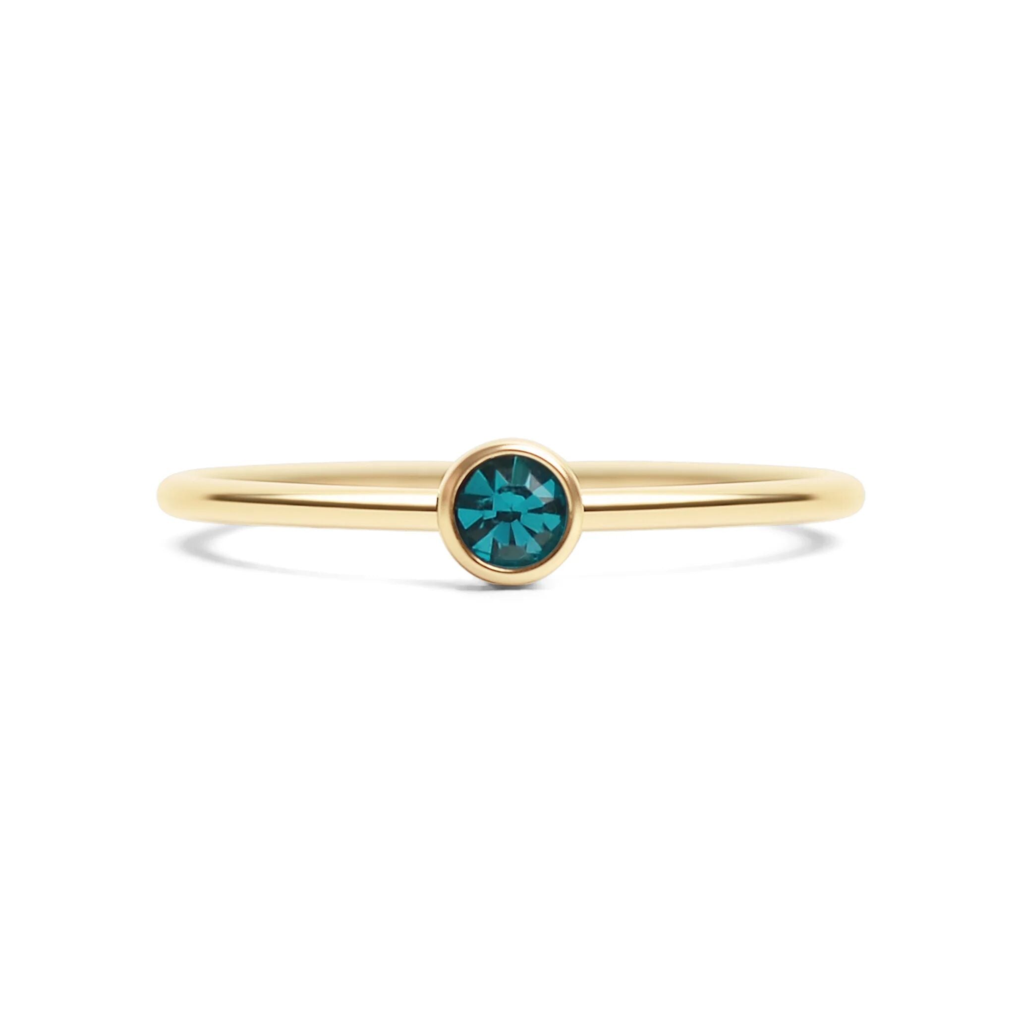 14K Gold Filled PLUS Birthstone Stacking Ring