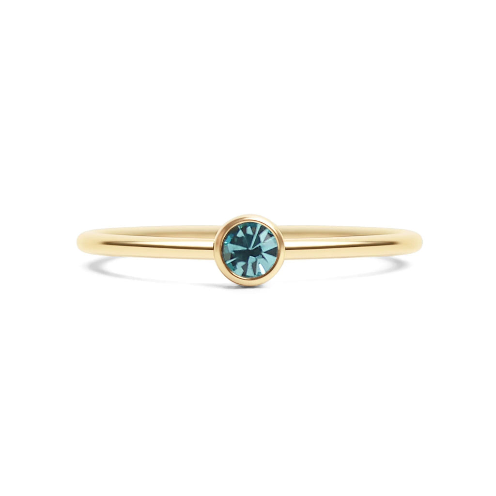 14K Gold Filled PLUS Birthstone Stacking Ring