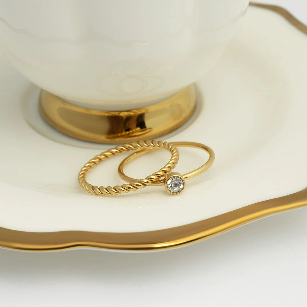 14K Gold Filled PLUS Birthstone Stacking Ring
