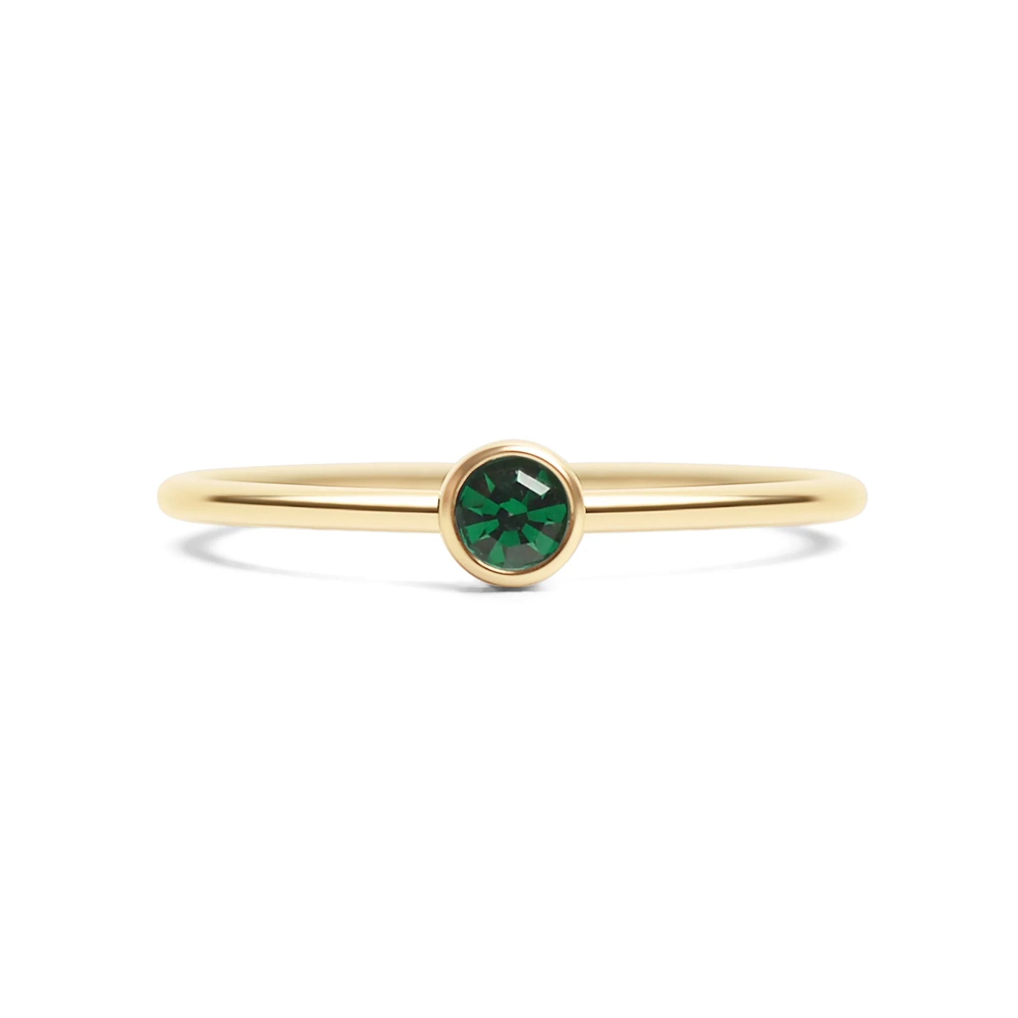 14K Gold Filled PLUS Birthstone Stacking Ring