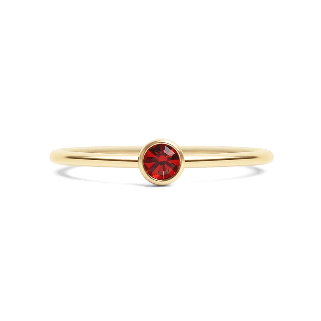 14K Gold Filled PLUS Birthstone Stacking Ring