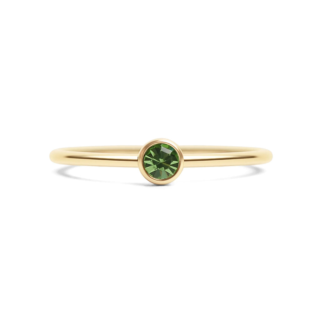 14K Gold Filled PLUS Birthstone Stacking Ring