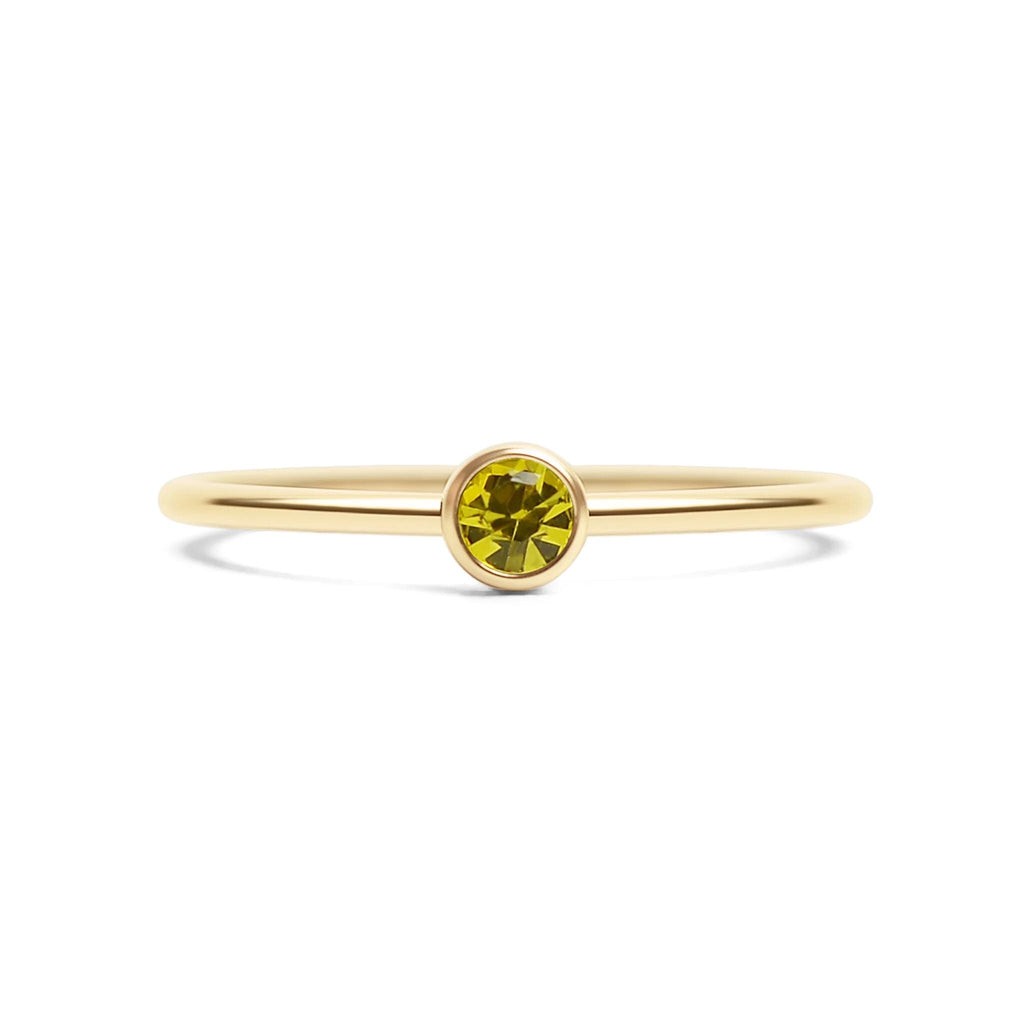 14K Gold Filled PLUS Birthstone Stacking Ring
