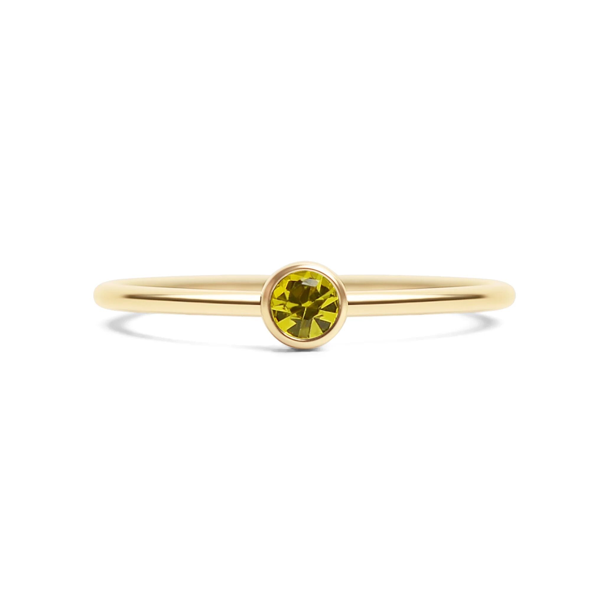 14K Gold Filled PLUS Birthstone Stacking Ring