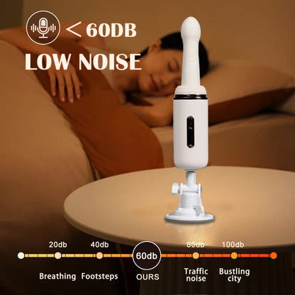 Heating  7 Thrusting 7 Vibrating Heating Sex Machine