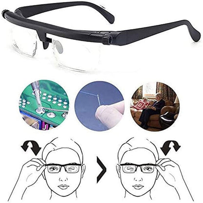 🔥 Adjustable Focus Glasses – Buy 2 Get 1 FREE | Buy 3 Get 2 FREE 👁️