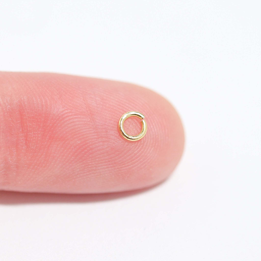10 Pack 14K Gold Plated Open Jump Rings
