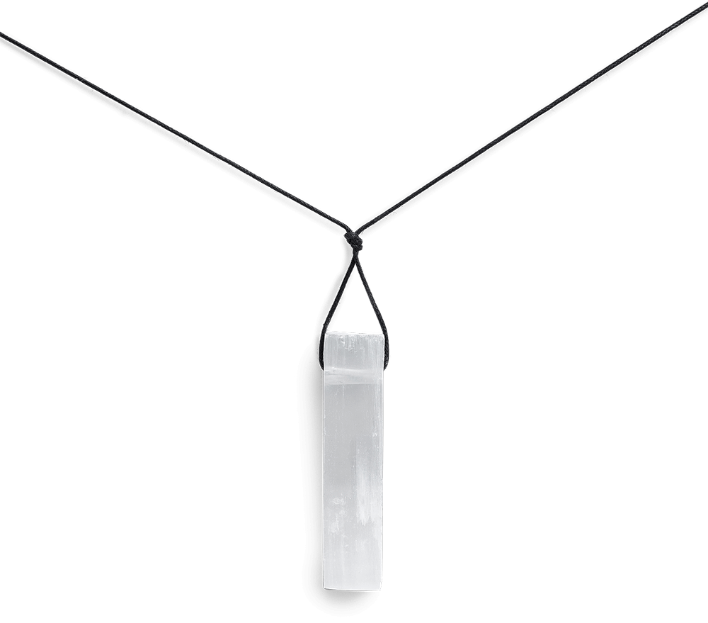 Selenite Energy Necklace + Free Personalized Tarot Reading