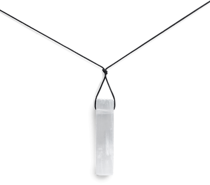 Selenite Energy Necklace + Free Personalized Tarot Reading