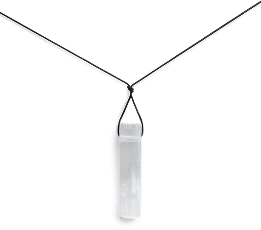 Selenite Energy Necklace + Free Personalized Tarot Reading