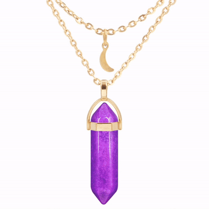 Personalized Crystal Necklace In Your Aura Color