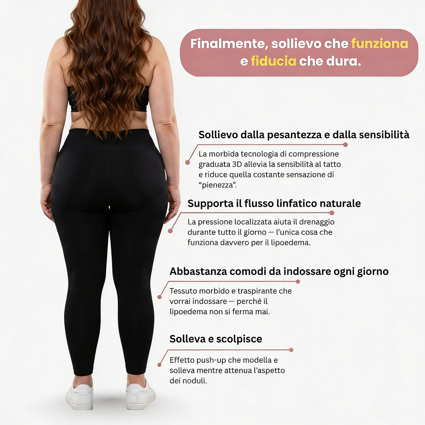Leggings 3D  : dì addio al dolore e al gonfiore del lipedema in modo naturale