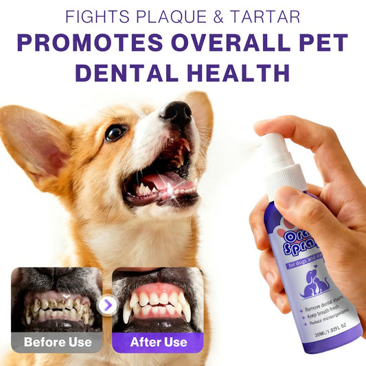 Pet Oral Spray ✅ Freshen Breath, Remove Tartar & Promote gum regeneration, stabilize teeth 🦷-$AC