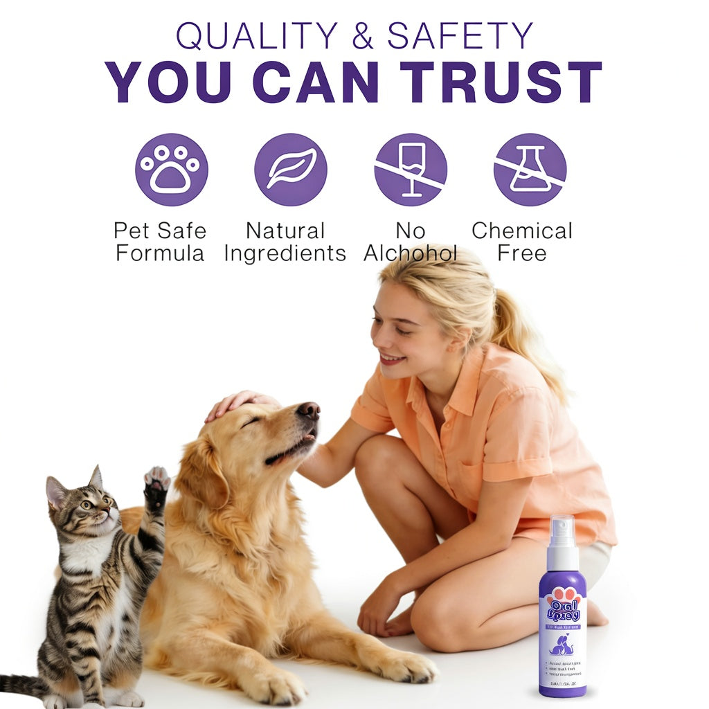 Pet Oral Spray ✅ Freshen Breath, Remove Tartar & Promote gum regeneration, stabilize teeth 🦷-$AC
