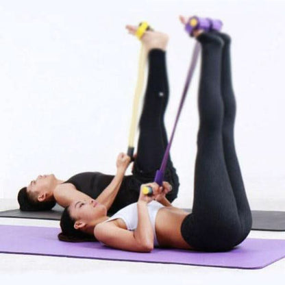 Multi-functional Pedal Resistance Band Trainer – Portable Foot Pedal Fitness Equipment Home Gym Full Body Workout Machine, Exercise Sit-ups, Yoga, Abdominal Training